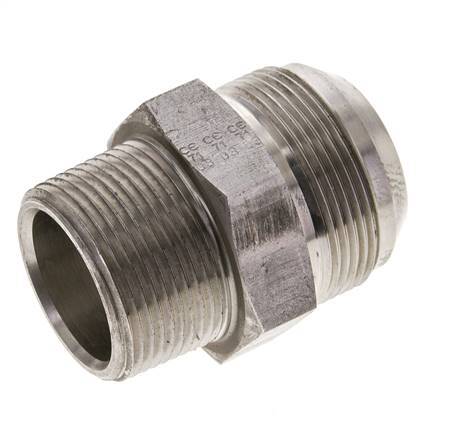 JIC Double Nipple UN 1-7/8''-12 x 1 1/4'' NPT Stainless Steel 80bar (1124.0psi)
