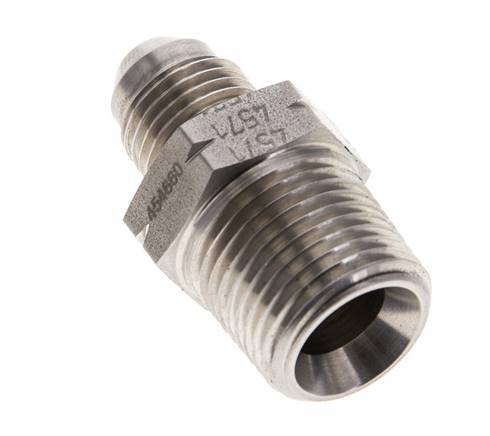 JIC Double Nipple UNF 1/2''-20 x 3/8'' NPT Stainless Steel 210bar (2950.5psi)