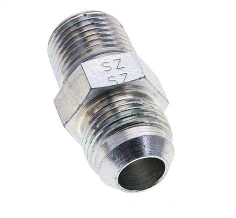 JIC Double Nipple UNF 7/8''-14 x 1/2'' NPT Steel 210bar (2950.5psi) [2 Pieces]