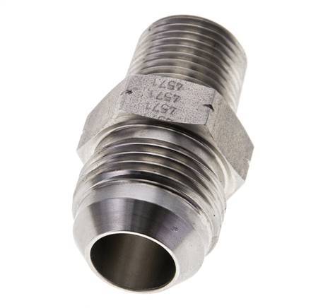 JIC Double Nipple UN 1-1/16''-12 x 1/2'' NPT Stainless Steel 210bar (2950.5psi)