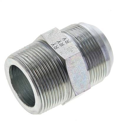 JIC Double Nipple UN 1-7/8''-12 x 1 1/2'' NPT Steel 80bar (1124.0psi)