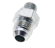 JIC Double Nipple UNF 9/16''-18 x 1/8'' NPT Steel 275bar (3863.75psi) [2 Pieces]