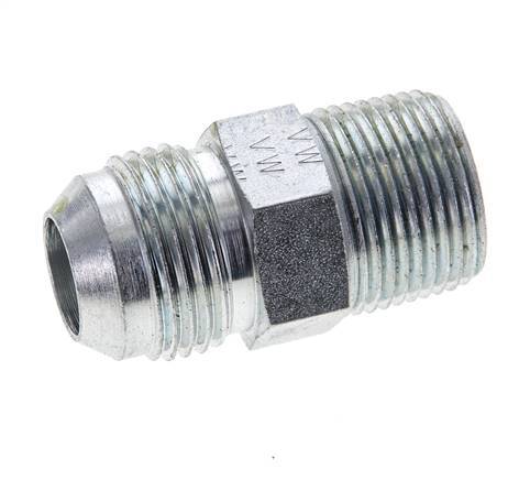 JIC Double Nipple UN 1-1/16''-12 x 3/4'' NPT Steel 170bar (2388.5psi)