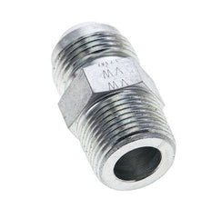 JIC Double Nipple UN 1-1/16''-12 x 3/4'' NPT Steel 170bar (2388.5psi)