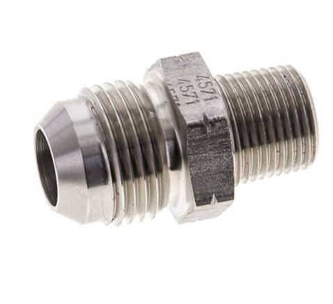 JIC Double Nipple UNF 7/8''-14 x 3/8'' NPT Stainless Steel 210bar (2950.5psi)