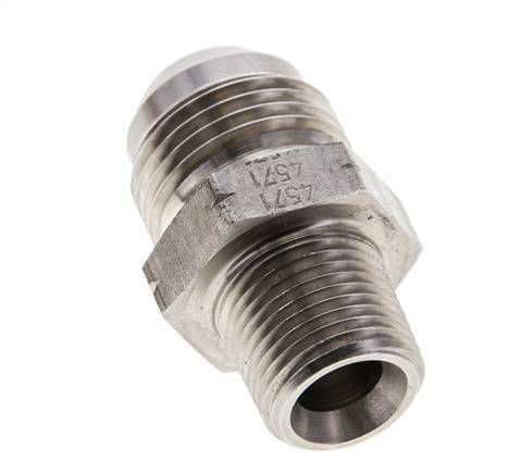 JIC Double Nipple UNF 7/8''-14 x 3/8'' NPT Stainless Steel 210bar (2950.5psi)