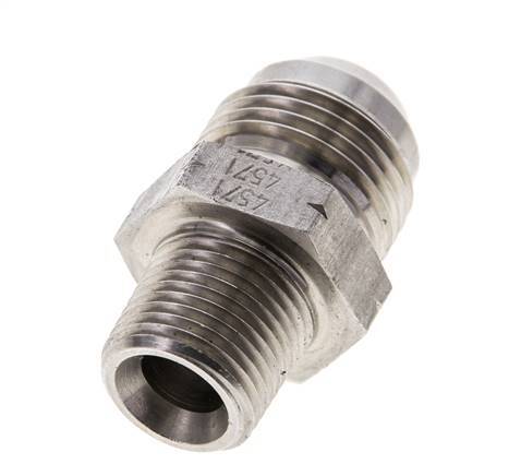 JIC Double Nipple UNF 7/8''-14 x 3/8'' NPT Stainless Steel 210bar (2950.5psi)