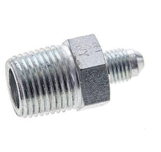JIC Double Nipple UNF 7/16''-20 x 1/2'' NPT Steel 210bar (2950.5psi) [2 Pieces]