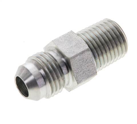 JIC Double Nipple UNF 9/16''-18 x 1/4'' NPT Steel 275bar (3863.75psi) [2 Pieces]