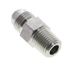 JIC Double Nipple UNF 9/16''-18 x 1/4'' NPT Steel 275bar (3863.75psi) [2 Pieces]