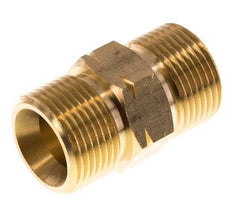 Espiga doble G3/4'' Macho x Macho Izquierda Latón 16bar (224.8psi) 27mm Hex.