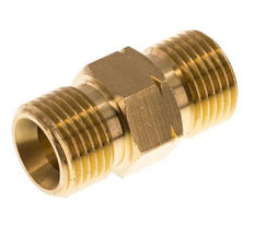 Espiga doble G1/2'' Macho x Macho Izquierda Latón 16bar (224.8psi) 22mm Hex.