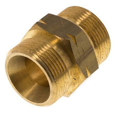Espiga doble G1 1/4'' Macho x Macho Izquierda Latón 16bar (224.8psi) 46mm Hex.
