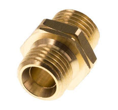 Double Nipple G1/4'' Male x Male Left Hand Brass 16bar (224.8psi) 17mm Hex [2 Pieces]