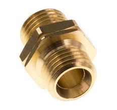 Double Nipple G1/4'' Male x Male Left Hand Brass 16bar (224.8psi) 17mm Hex [2 Pieces]