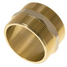 Espiga doble G2 1/2'' latón junta plana 16bar (224.8psi) 76mm hexagonal