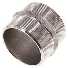 Espiga doble G2 1/2'' Acero inoxidable Junta plana 16bar (224.8psi) 78mm Hex.
