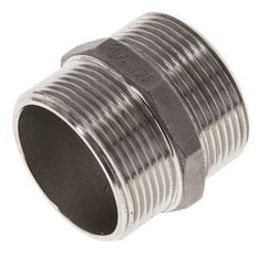 Espiga doble G1 1/2'' Acero inoxidable Junta plana 16bar (224.8psi) 51mm Hex.