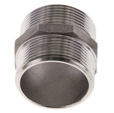 Espiga doble G1 1/2'' Acero inoxidable Junta plana 16bar (224.8psi) 51mm Hex.