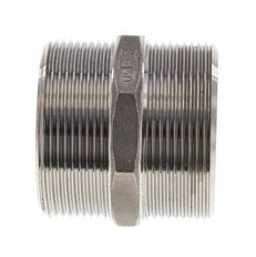 Boquilla doble G2'' de acero inoxidable con junta plana 16bar (224.8psi) Hex 62mm