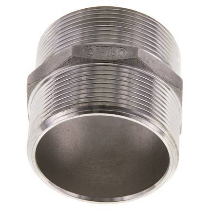 Boquilla doble G2'' de acero inoxidable con junta plana 16bar (224.8psi) Hex 62mm