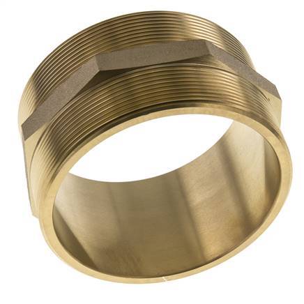 Espiga doble G4'' Latón Junta plana 16bar (224.8psi) 114mm Hex.