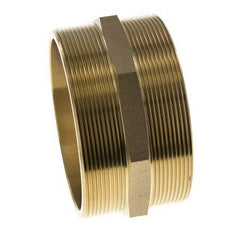Espiga doble G4'' Latón Junta plana 16bar (224.8psi) 114mm Hex.