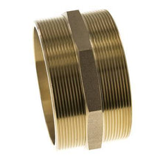 Espiga doble G4'' Latón Junta plana 16bar (224.8psi) 114mm Hex.