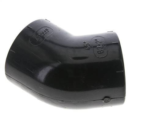 Racor acodado 45deg Rp2'' Hembra PVC-U 16bar (224.8psi) EN 1452-3