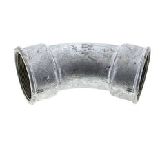 45deg Angled Fitting Rp2 1/2'' Female Cast Iron 25bar (351.25psi)