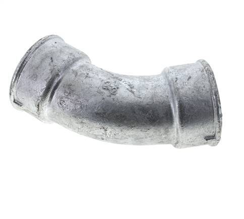 45deg Angled Fitting Rp2 1/2'' Female Cast Iron 25bar (351.25psi)