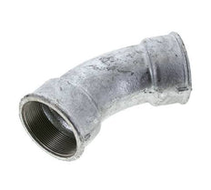45deg Angled Fitting Rp2 1/2'' Female Cast Iron 25bar (351.25psi)