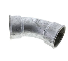 45deg Angled Fitting Rp2 1/2'' Female Cast Iron 25bar (351.25psi)