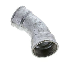 45deg Angled Fitting Rp2 1/2'' Female Cast Iron 25bar (351.25psi)