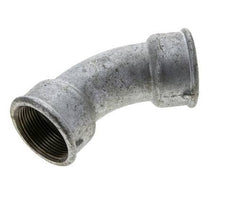 Racor acodado 45deg Rp1 1/2'' Hembra Hierro fundido 25bar (351.25psi)