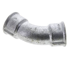 Racor acodado 45deg Rp1'' Hembra Hierro fundido 25bar (351.25psi)