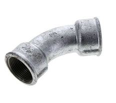 Racor acodado 45deg Rp1 1/4'' Hembra Hierro fundido 25bar (351.25psi)