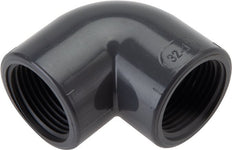 90deg Angled Fitting Rp1 1/4'' Female PVC-U 16bar (224.8psi) EN 1452-3 [2 Pieces]