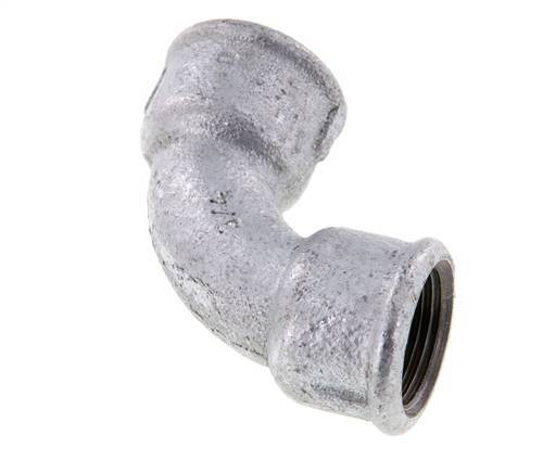90deg Angled Fitting Rp3/4'' Female Short Cast Iron 25bar (351.25psi) [2 Pieces]