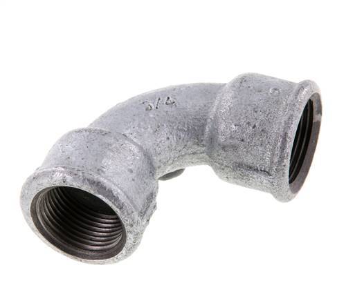 90deg Angled Fitting Rp3/4'' Female Short Cast Iron 25bar (351.25psi) [2 Pieces]