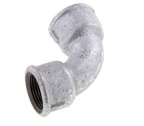 90deg Angled Fitting Rp3/4'' Female Short Cast Iron 25bar (351.25psi) [2 Pieces]