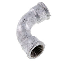 90deg Angled Fitting Rp1/2'' Female Long Cast Iron 25bar (351.25psi) [2 Pieces]