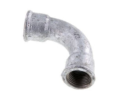 90deg Angled Fitting Rp1/2'' Female Long Cast Iron 25bar (351.25psi) [2 Pieces]
