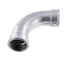 Racor acodado 90deg Rp2'' Hembra Hierro fundido largo 25bar (351.25psi)