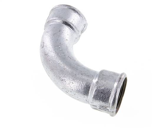Racor acodado 90deg Rp1 1/4'' Hembra Hierro fundido largo 25bar (351.25psi)
