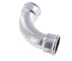 Racor acodado 90deg Rp1 1/4'' Hembra Hierro fundido largo 25bar (351.25psi)