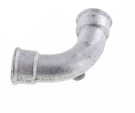 Racor acodado 90deg Rp1'' Hembra Hierro fundido largo 25bar (351.25psi)