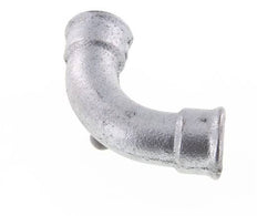 Racor acodado 90deg Rp1'' Hembra Hierro fundido largo 25bar (351.25psi)