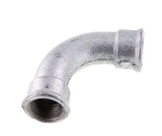 Racor acodado 90deg Rp1'' Hembra Hierro fundido largo 25bar (351.25psi)
