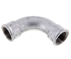 Racor acodado 90deg Rp1'' Hembra Hierro fundido largo 25bar (351.25psi)